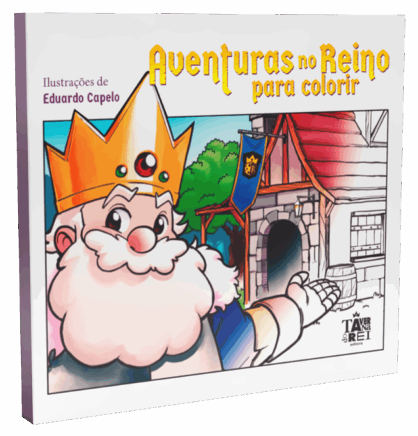 Aventuras no reino para colorir