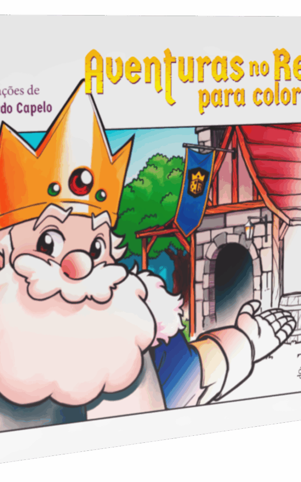 Aventuras no reino para colorir