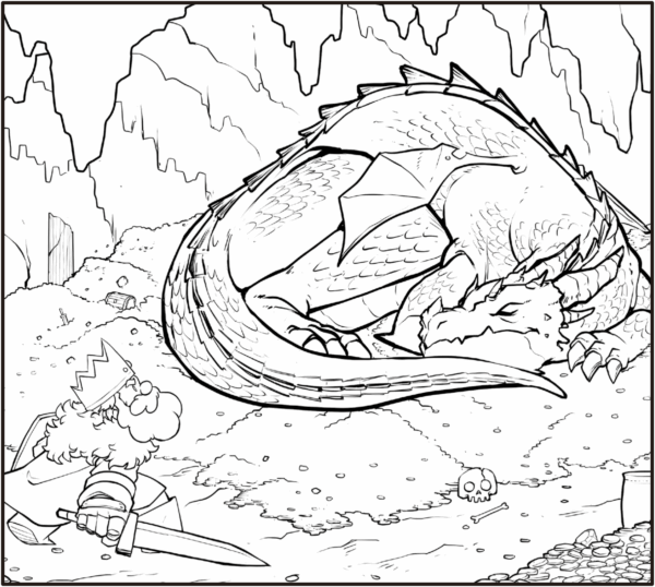 Aventuras no reino para colorir - Imagem 5