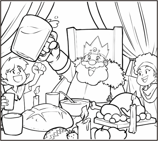 Aventuras no reino para colorir - Imagem 4